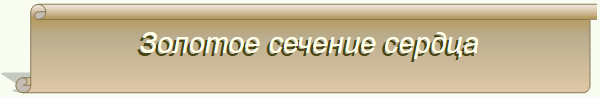 Золотое сечение сердца